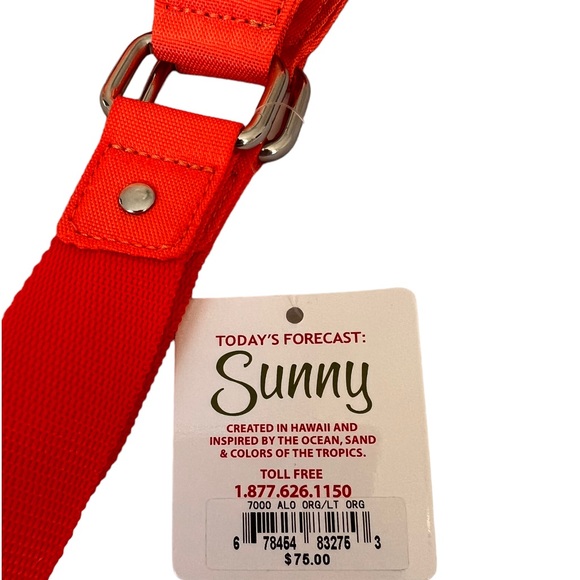 SUNNY HAWAII Beach Pool Tote & Matching Small Purse Hawaiian Orange Floral Print - Picture 11 of 17